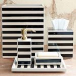 black and white striped bathroom accessories brilliant black and white bathroom accessories luxury home design ideas on JZVMCXD