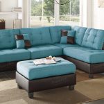 blue leather sectional sofa with chaise ancel blue leather sectional sofa and ottoman YBYMOMH