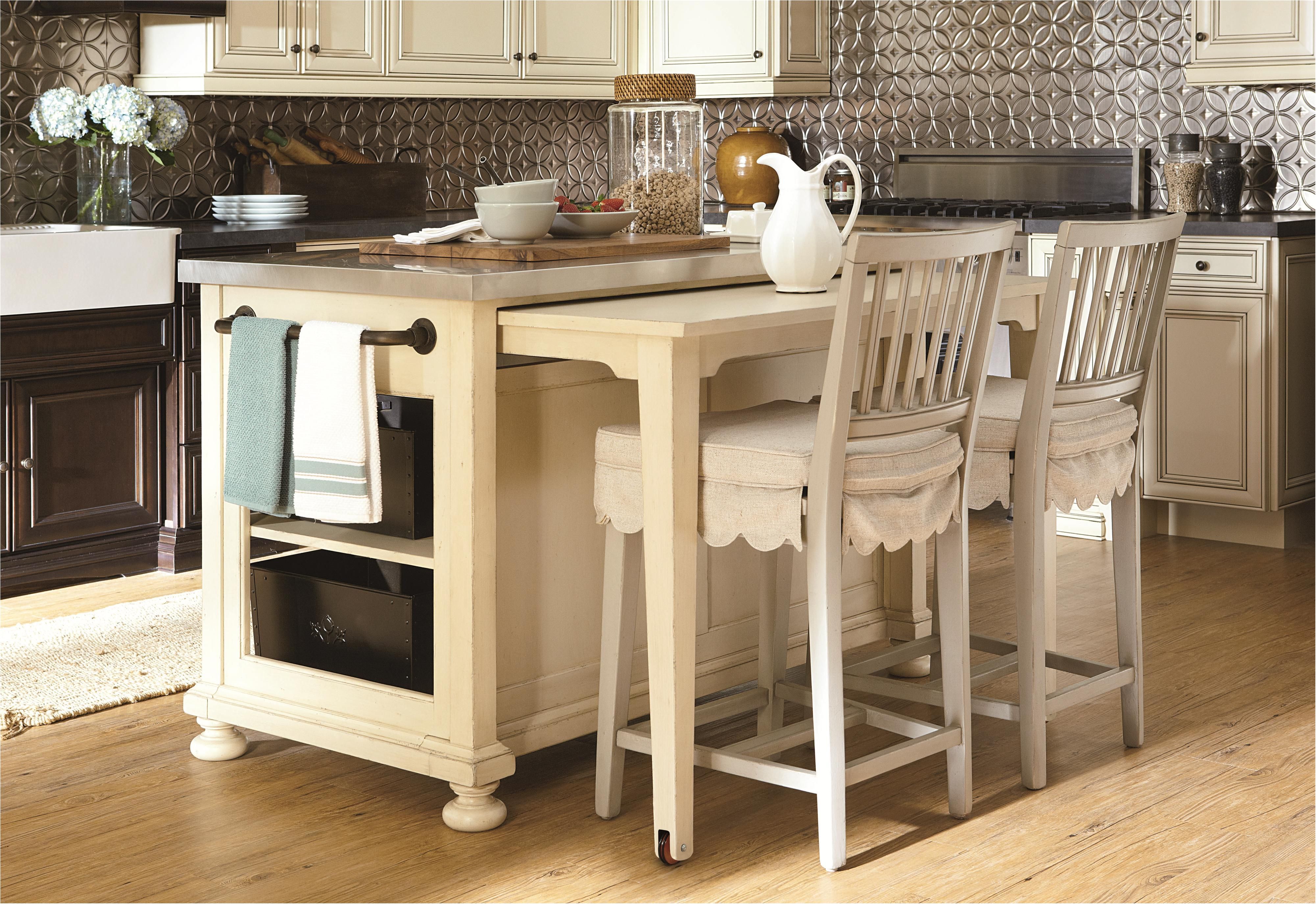 mobile kitchen island with bar stools
