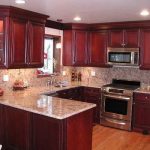 cherry kitchen cabinets with granite countertops awesomebrandi: kitchen layout similar to our current one, cherry cabinets, granite VNRDGIW