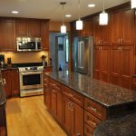 cherry kitchen cabinets with granite countertops delighful cherry kitchen cabinets black granite jpg n and ideas elegant BITKATO