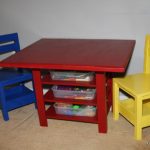 childrens table and chairs with storage ana white | kids storage table with extra storage - diy GNTPKFY