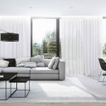 contemporary white living room design ideas modern sofa CYUDBMG
