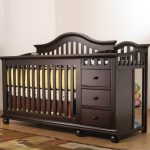 convertible baby cribs with changing table posts ... WTQXJTR