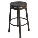 counter height backless swivel bar stools darlee classic cast aluminum round backless patio swivel counter height KLZXGJR