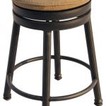 counter height backless swivel bar stools darlee outdoor living backless cast-aluminum swivel counter-height stool XUFUNFI