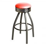 counter height backless swivel bar stools oak street sl1137-red - swivel bar stool, counter height, backless, FHKTDHW