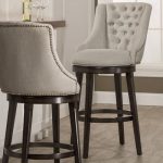 counter height swivel bar stools with backs features: -360 degree swivel stool. -armchair design. -nailhead trim on BFFNNPM