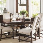 dining room table with upholstered chairs kilimanjaro seven piece maracaibo dining table and cape verde upholstered UKHYYJF