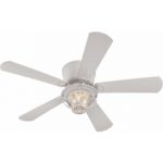 flush mount ceiling fans with remote control harbor breeze merrimack 52-in white outdoor flush mount ceiling fan WNTTOKO