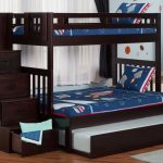 full over full bunk beds with trundle and stairs - LZVTKIA