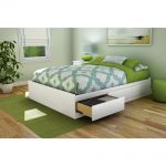full size platform bed frame with headboard south shore step one 3-drawer full-size storage bed in pure UYCPIPA
