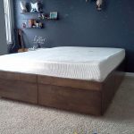full size wooden bed frame with headboard picture of platform bed with drawers ... CXTRNCX