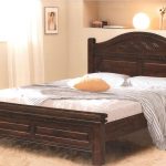 full size wooden bed frame with headboard rustic wood carved full size platform bed frame with headboard, VGCVKVW
