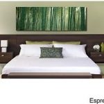 king headboard with built in nightstands image is loading floating-king-headboard-bedroom-espresso-finish-built-in- SNSTHMV