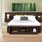 king headboard with built in nightstands king with nightstands built in size floating prepac series designer EAEIFEA