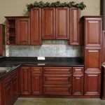 kitchen color schemes with cherry cabinets AVWMHZN