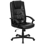 leather executive office chair high back flash furniture go-7102-gg high-back black leather executive office chair SCFYMBG