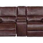 leather reclining loveseat with console shop for a browning bluff brown leather reclining console loveseat RSLRDNL