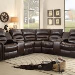 leather sectional sofa with chaise and recliner 1brown-l-shaped sofa recliner DGKABPV