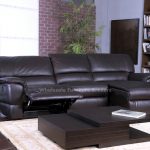 leather sectional sofa with chaise and recliner ... top recliner leather sofa recleiner couch living room design QHNMKEZ