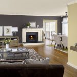 living room accent wall with brown furniture accent wall living room ideas SDDPZAG