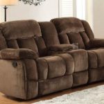 microfiber reclining loveseat with console homelegance laurelton doble glider reclining loveseat w/ center console in QYRINXA