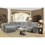 microfiber sectional couch with recliner coaster mackenzie silver reclining sectional sofa with casual style - LYPJSZT