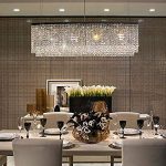 modern crystal chandeliers for dining room siljoy modern crystal chandelier lighting oval rectangular pendant lights PPFHAVO