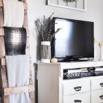 rustic wall decor ideas for living room modern farmhouse tv decor PWTVBVE