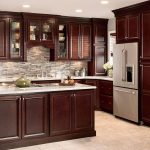 shop cherry kitchen cabinets with granite countertops AVPPHXM