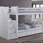 wooden bunk beds with stairs and drawers dillon white twin bunk bed with storage stairs | dillon HIJMXYB