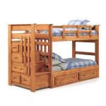 wooden bunk beds with stairs and drawers twin wood side drawers stairway bunk bed WYJBFNR