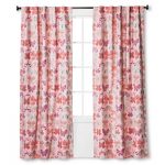 Twill Light Blocking Butterfly Print Curtain Panel Pink - Pillowfort