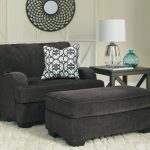 Charenton Charcoal Chair and a Half with Ottoman - Furniture Direct Now