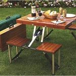 Amazon.com : Tailgate Folding Wooden Picnic Table : Portable Picnic