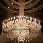 Large Crystal Chandelier Chrome Extra Large Chandelier For Hotel