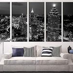 Amazon.com: Extra Large Art - Atlanta Night Canvas Art Print, Large