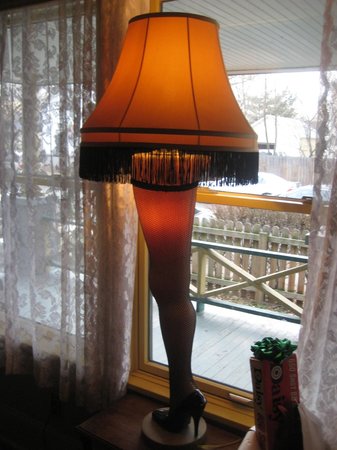 Leg lamp in the front window - Picture of A Christmas Story House