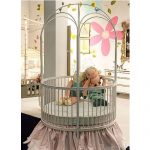 Round Crib - White