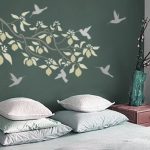 Blooming LEMON Branch WALL STENCIL, Reusable EASY DIY Stenciling