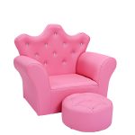 Costway Pink Kids Sofa Armrest Chair Couch Children Toddler Birthday