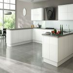 Larissa White Gloss Doors, Handleless Kitchen Cabinet Doors | TopDoors