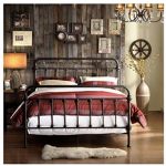 Amazon.com: Wrought Iron Bed Frame Dark Bronze Metal Queen Size Free