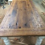 Reduced!!!!!!!!!!!!!!!! 8 foot antique oak farmhouse table .