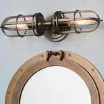 Porthole Themed Mirrors - Beachfront Decor | Bath light, Bathroom .