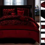 flatlayer.com | Bedroom comforter sets, Black bedspread, Red beddi