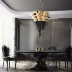 Dark Dining Room Modern Ide