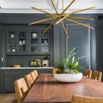 Contemporary eclectic design, textured seating, feature pendant .