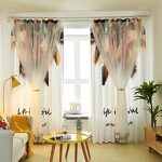 Amazon.com: UBEN Simple Curtains, Living Room, Bay Window, Small .